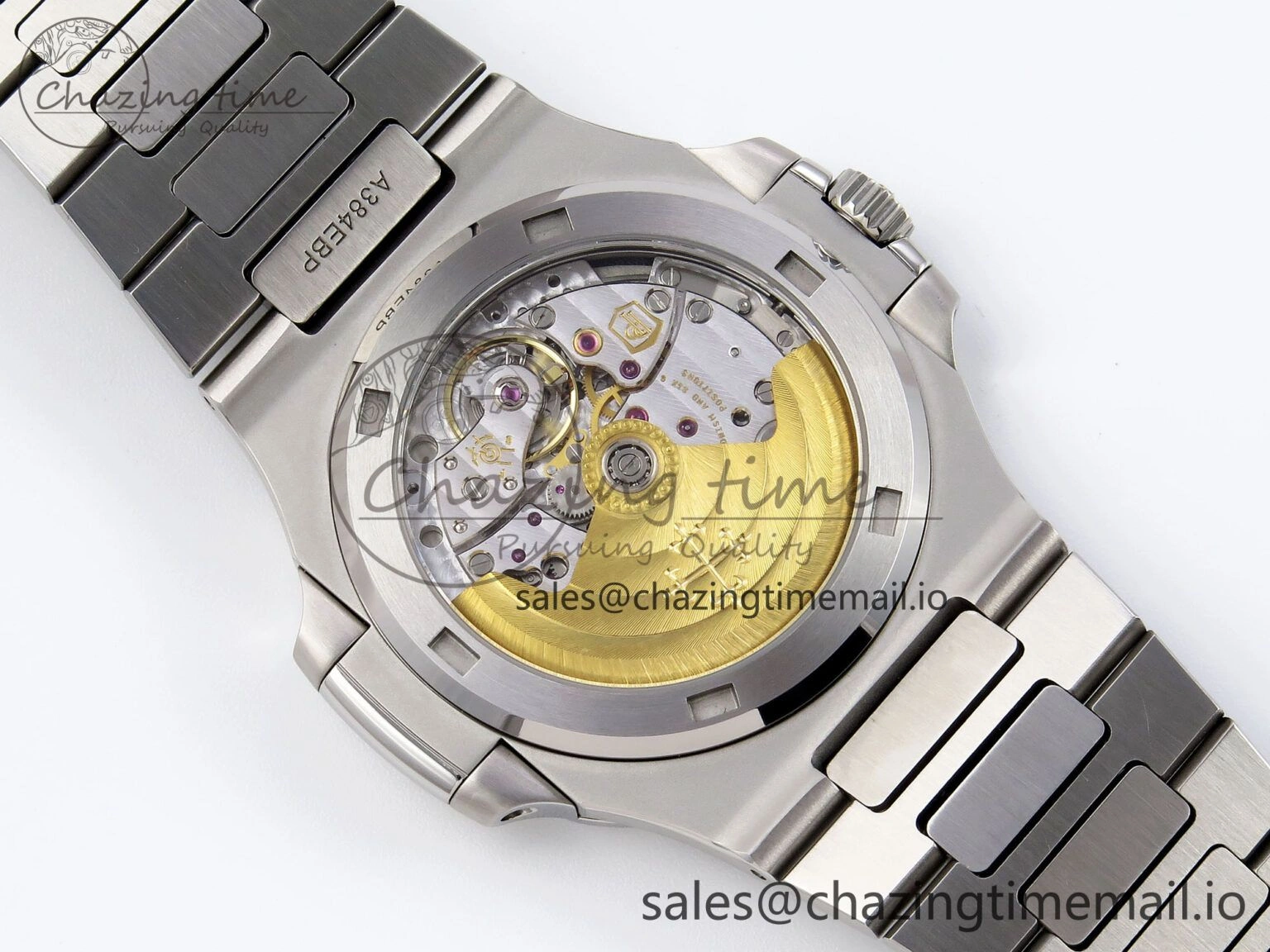 CUSTOM MODDED NAUTILUS 5711 1300A-001 SWF 1:1 Edition Green Dial On SS Bracelet PPM324 Super Clone