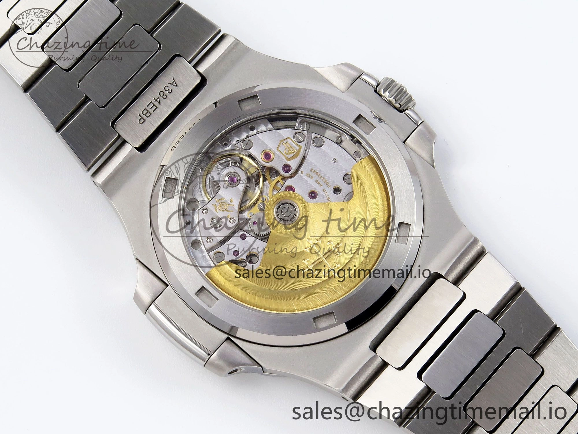 CUSTOM MODDED NAUTILUS 5711 1300A-001 SWF 1:1 Edition Green Dial On SS Bracelet PPM324 Super Clone