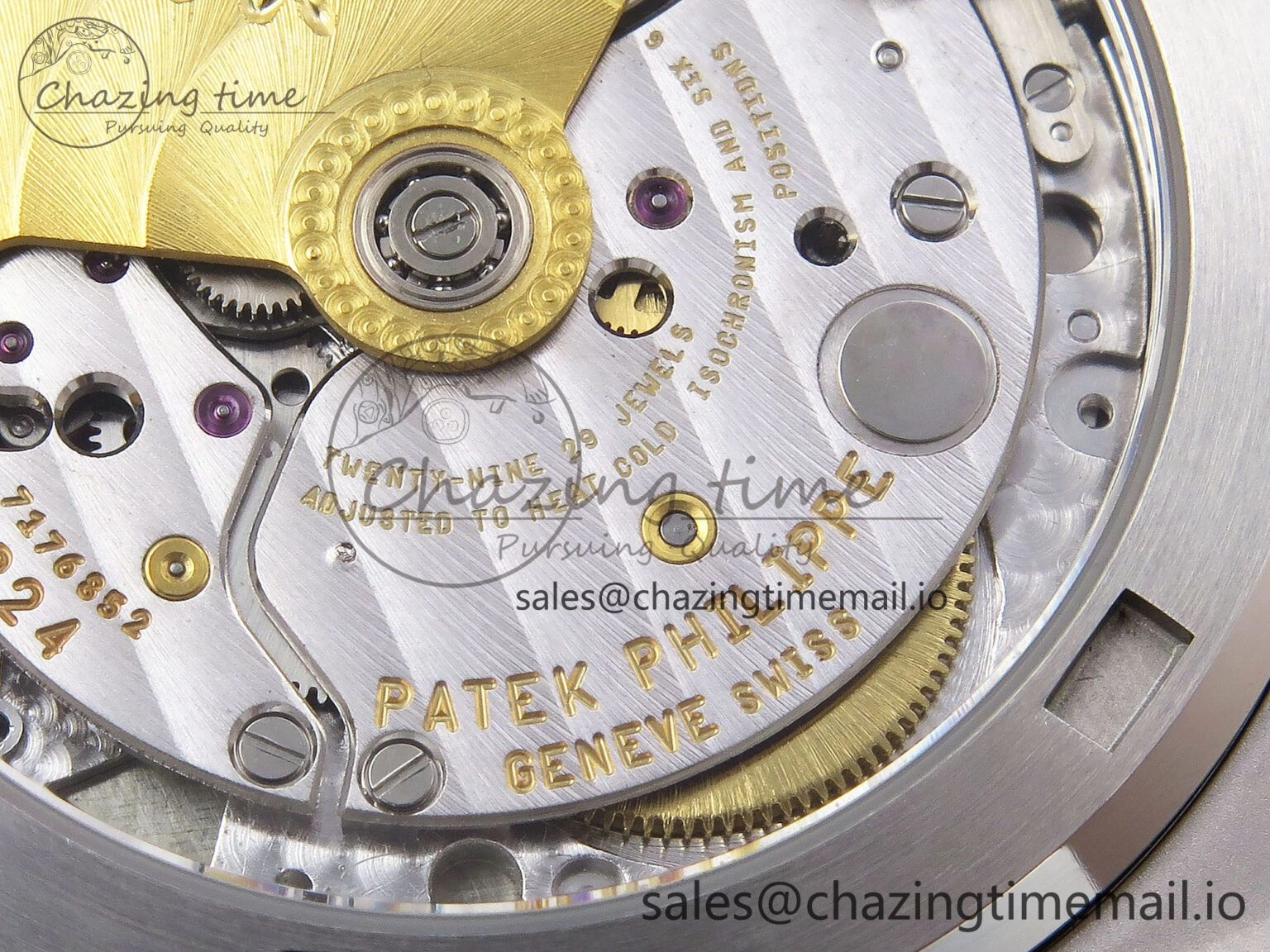 CUSTOM MODDED NAUTILUS 5711 1300A-001 SWF 1:1 Edition Green Dial On SS Bracelet PPM324 Super Clone