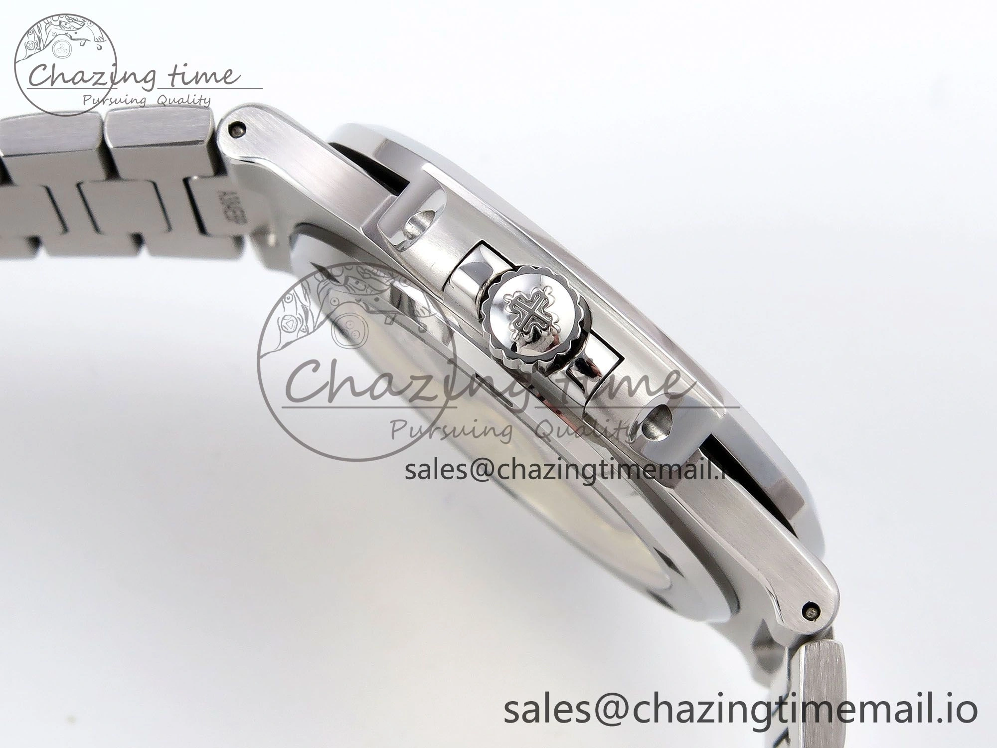 CUSTOM MODDED NAUTILUS 5711 1300A-001 SWF 1:1 Edition Green Dial On SS Bracelet PPM324 Super Clone