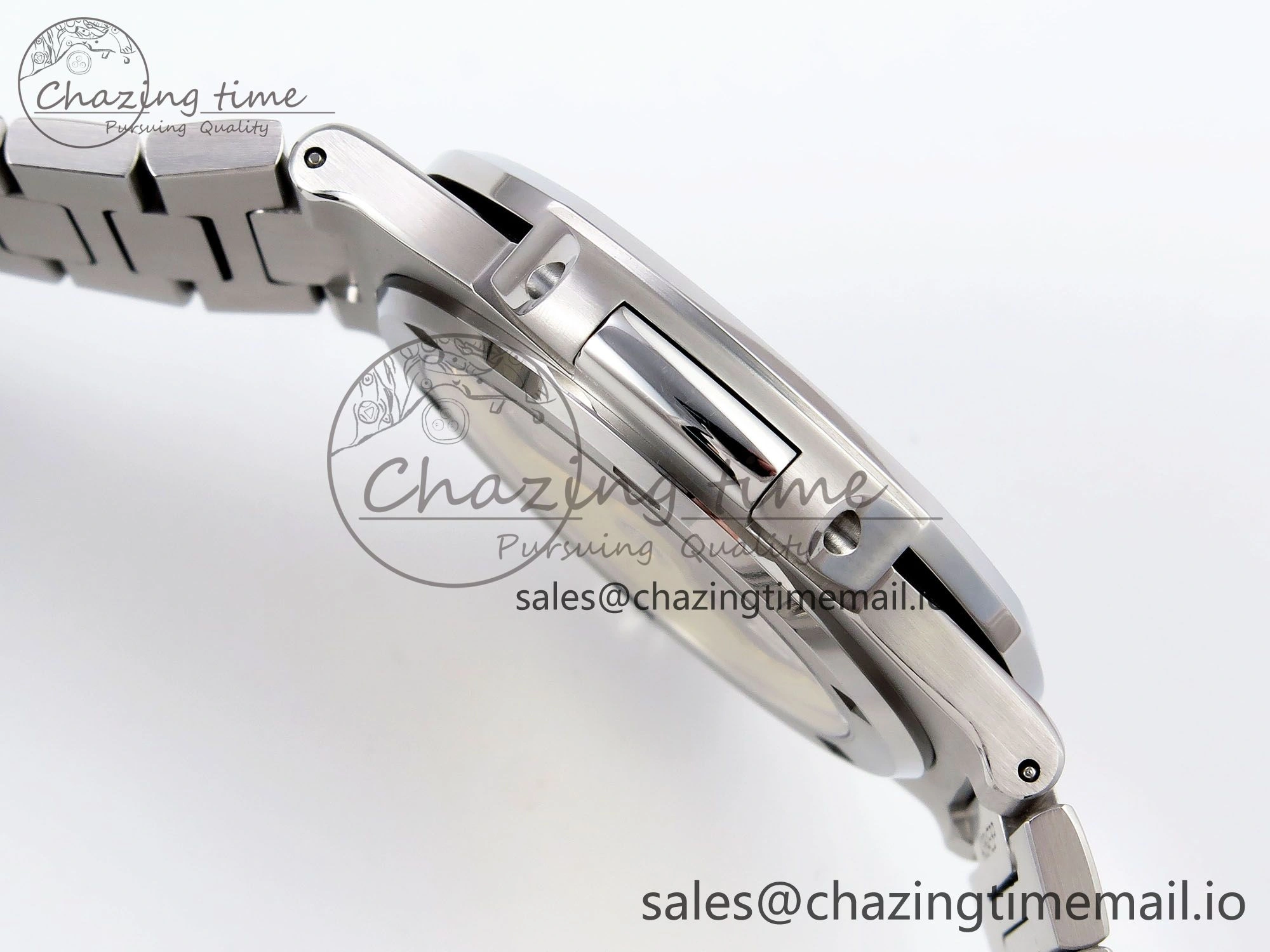 CUSTOM MODDED NAUTILUS 5711 1300A-001 SWF 1:1 Edition Green Dial On SS Bracelet PPM324 Super Clone