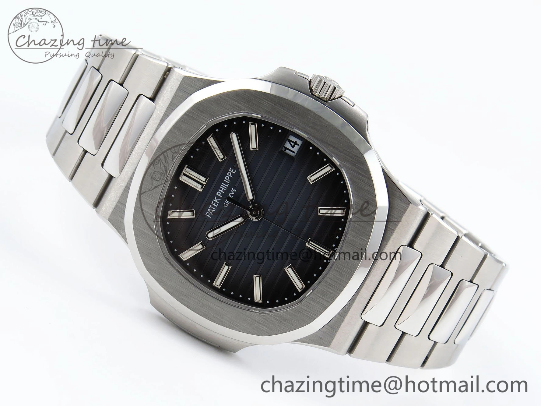 CUSTOM MODDED NAUTILUS 5711 1A Buff 1:1 Edition On SS Bracelet VSV324 Super Clone