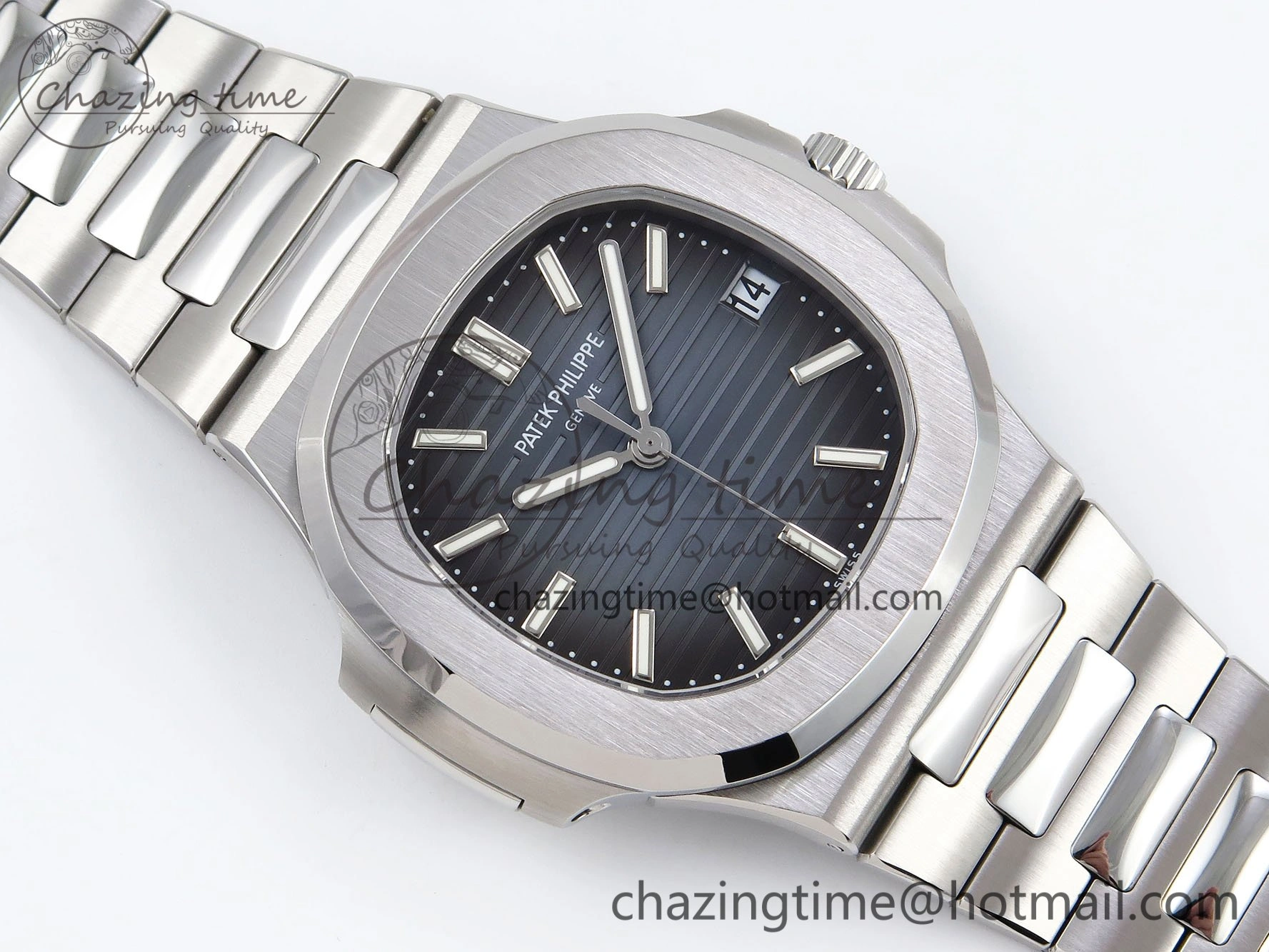 CUSTOM MODDED NAUTILUS 5711 1A Buff 1:1 Edition On SS Bracelet VSV324 Super Clone