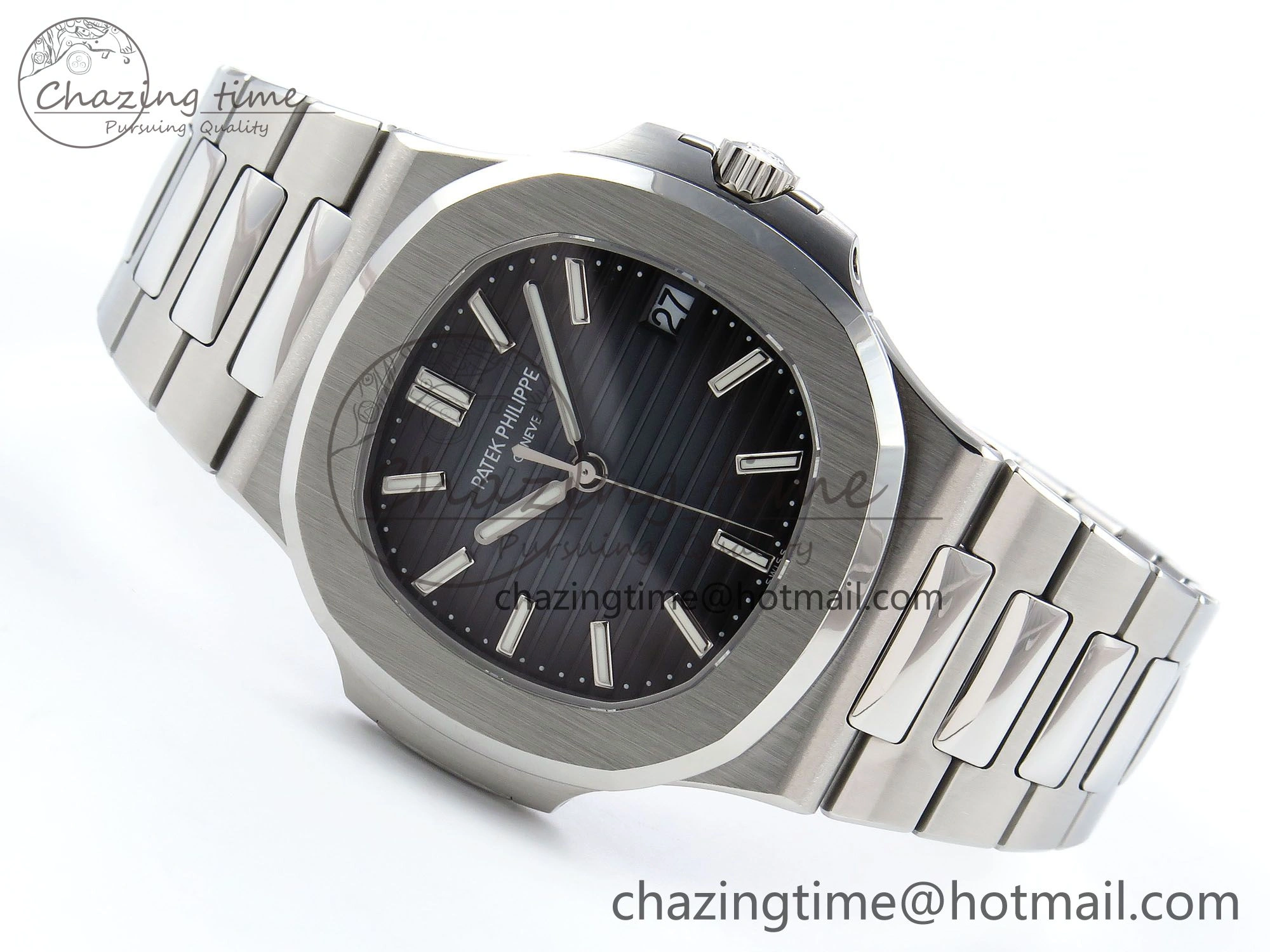 CUSTOM MODDED NAUTILUS 5711 1A On SS Bracelet VSV324 Super Clone