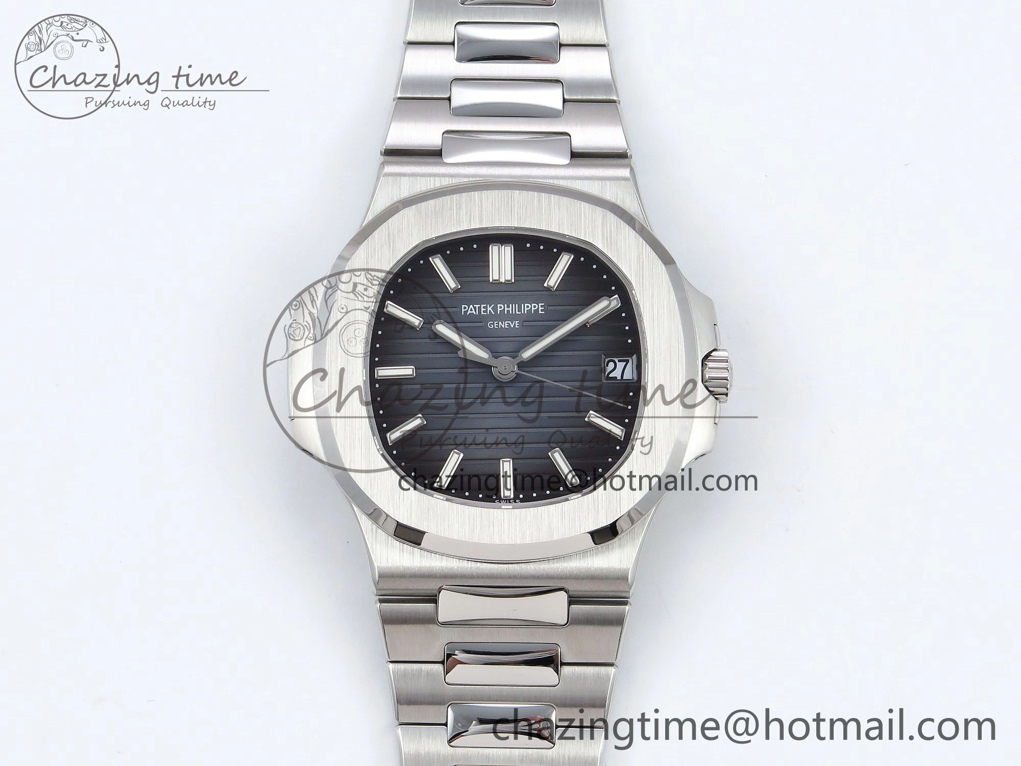 CUSTOM MODDED NAUTILUS 5711 1A On SS Bracelet VSV324 Super Clone