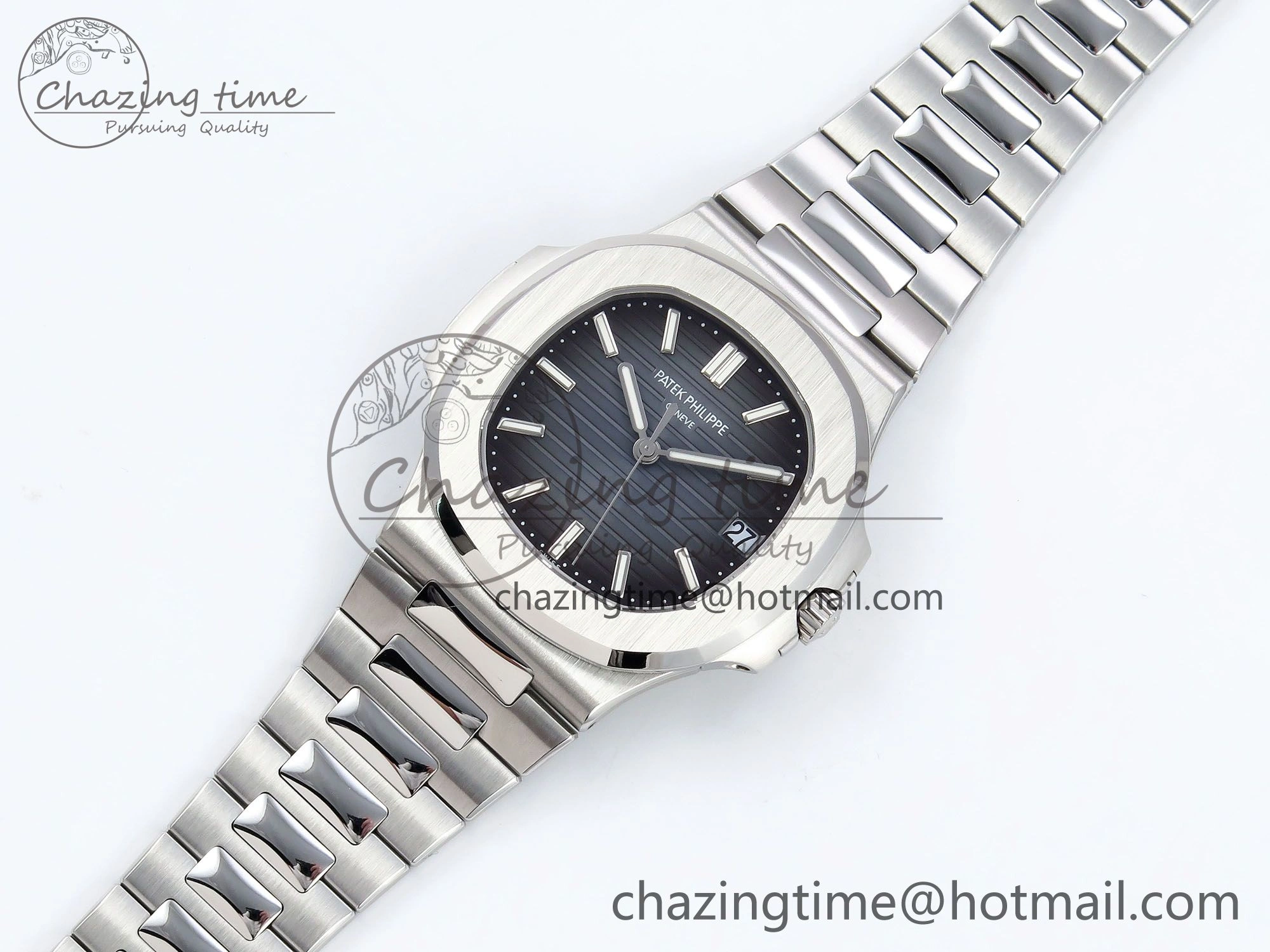 CUSTOM MODDED NAUTILUS 5711 1A On SS Bracelet VSV324 Super Clone