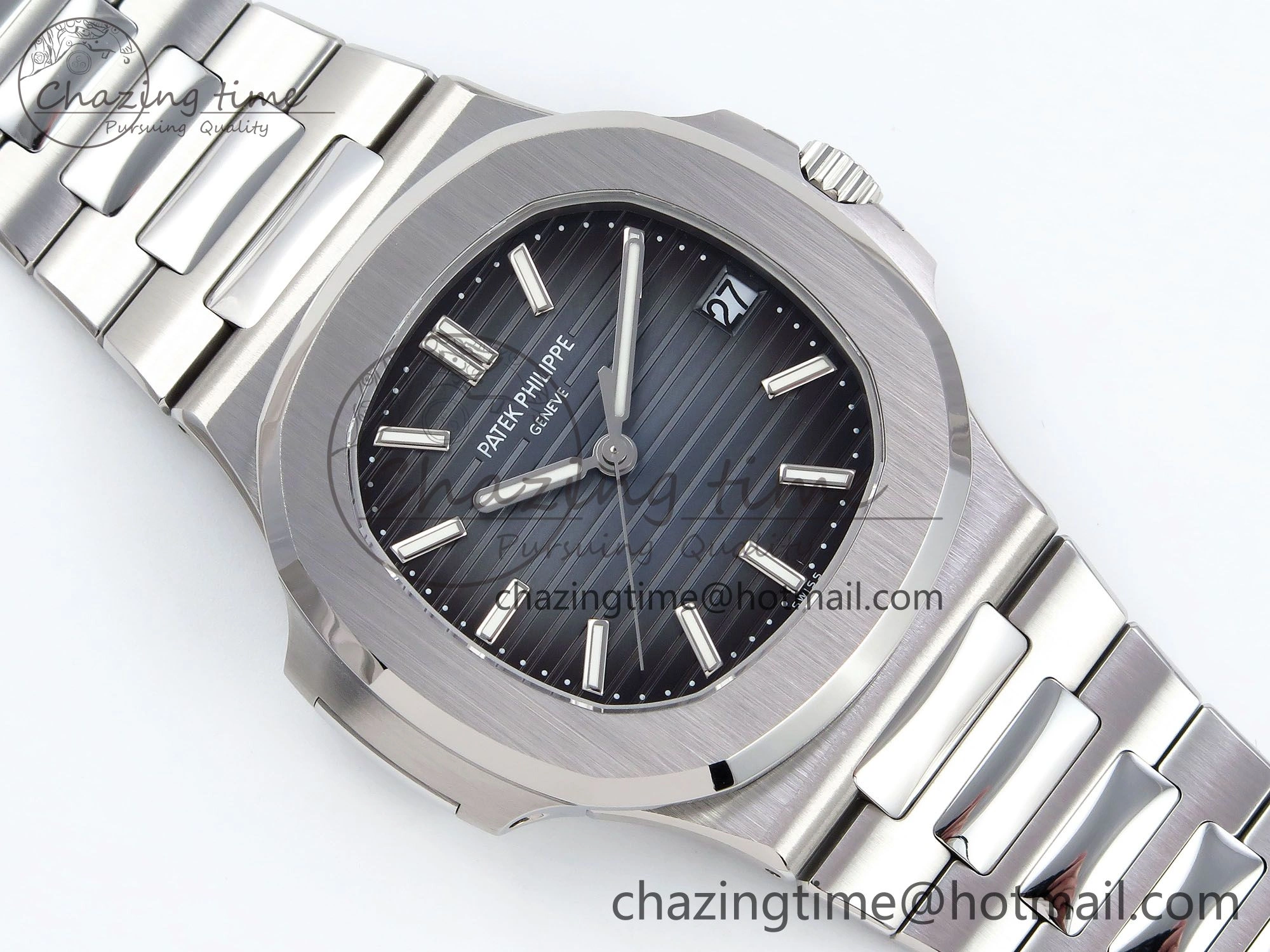 CUSTOM MODDED NAUTILUS 5711 1A On SS Bracelet VSV324 Super Clone