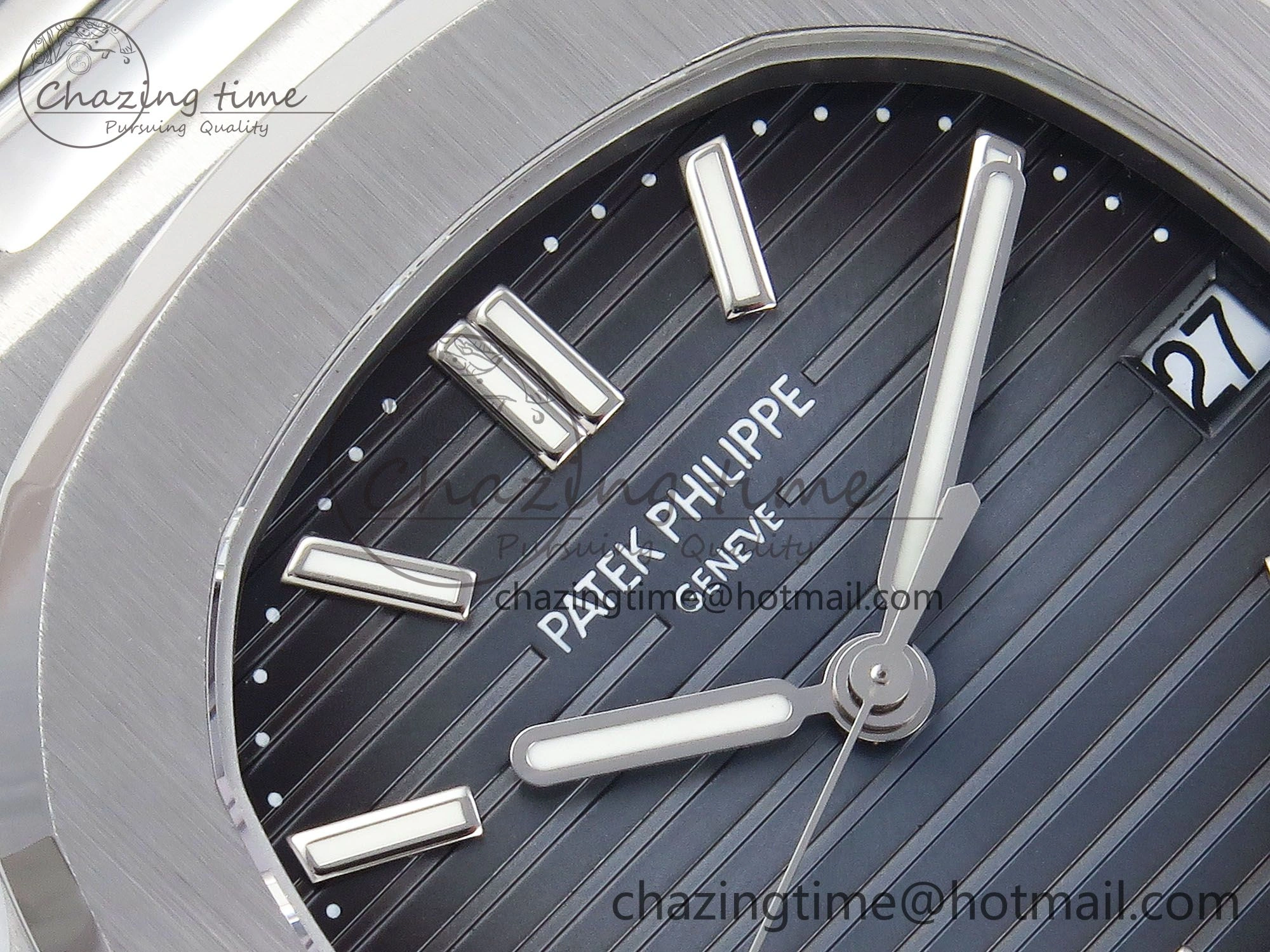 CUSTOM MODDED NAUTILUS 5711 1A On SS Bracelet VSV324 Super Clone
