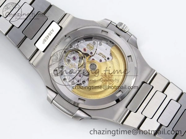 CUSTOM MODDED NAUTILUS 5711 1A SS SWF 1:1 BEST EDITION BLUE DIAL ON SS BRACELET VSV Engravings