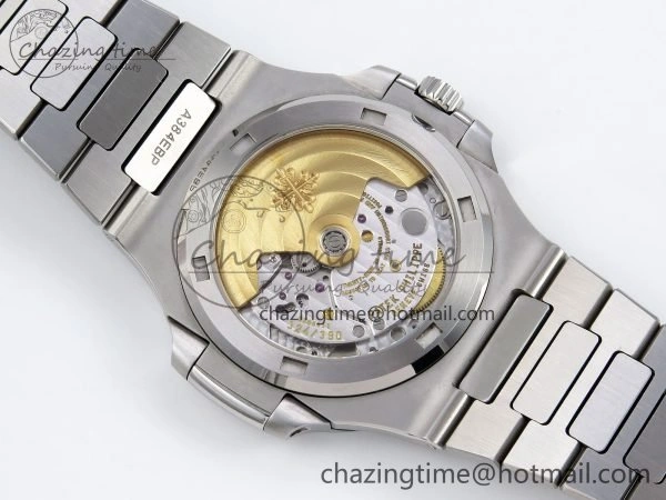 CUSTOM MODDED NAUTILUS 5711 1A SS SWF 1:1 BEST EDITION BLUE DIAL ON SS BRACELET VSV Engravings