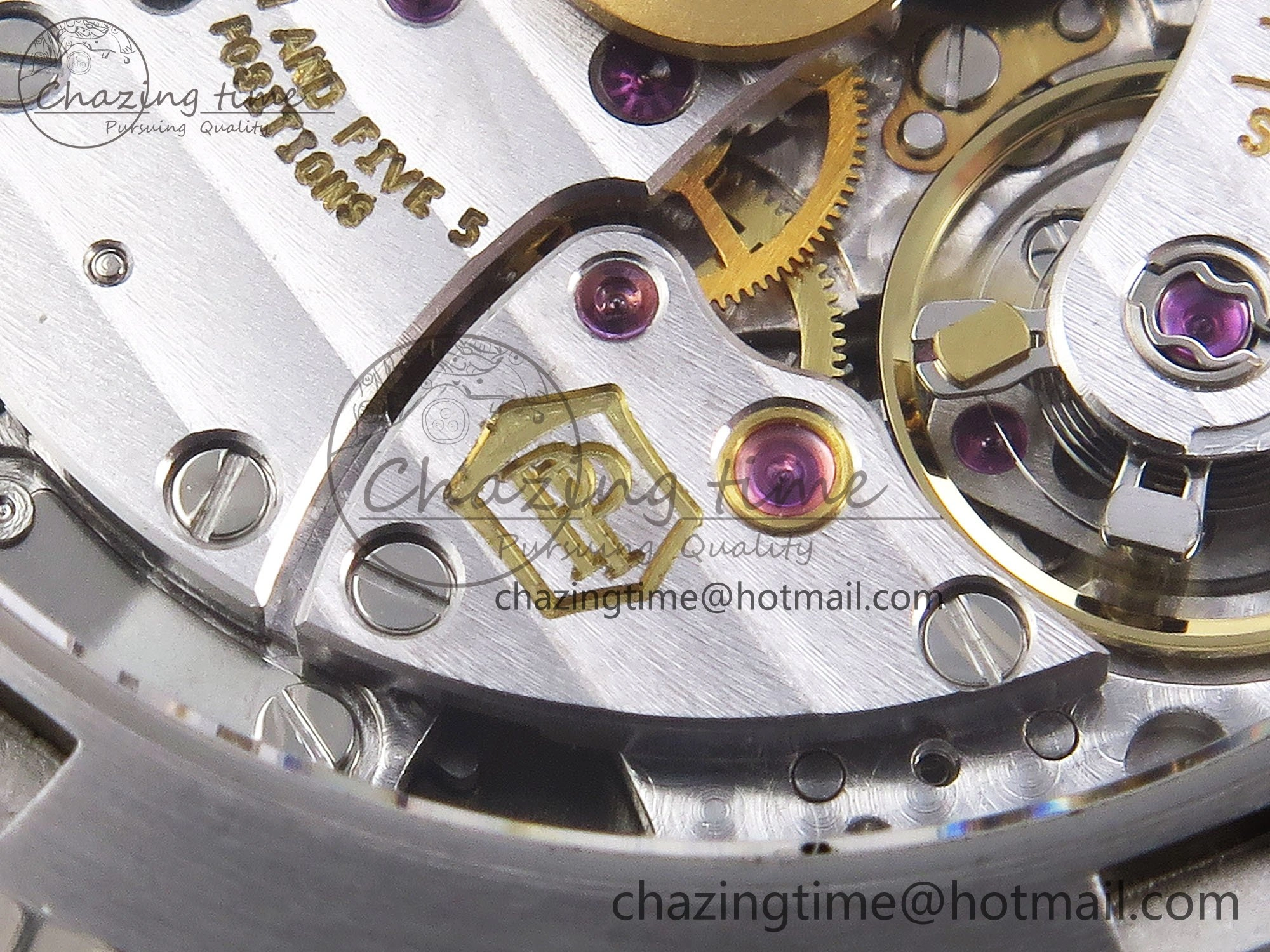 CUSTOM MODDED NAUTILUS 5711 1A SS SWF 1:1 BEST EDITION BLUE DIAL ON SS BRACELET VSV Engravings