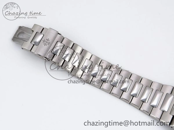 CUSTOM MODDED NAUTILUS 5711 1A SS SWF 1:1 BEST EDITION BLUE DIAL ON SS BRACELET VSV Engravings