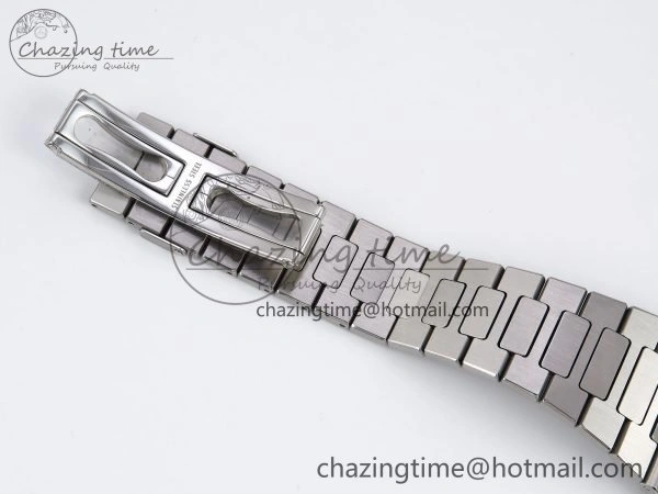 CUSTOM MODDED NAUTILUS 5711 1A SS SWF 1:1 BEST EDITION BLUE DIAL ON SS BRACELET VSV Engravings
