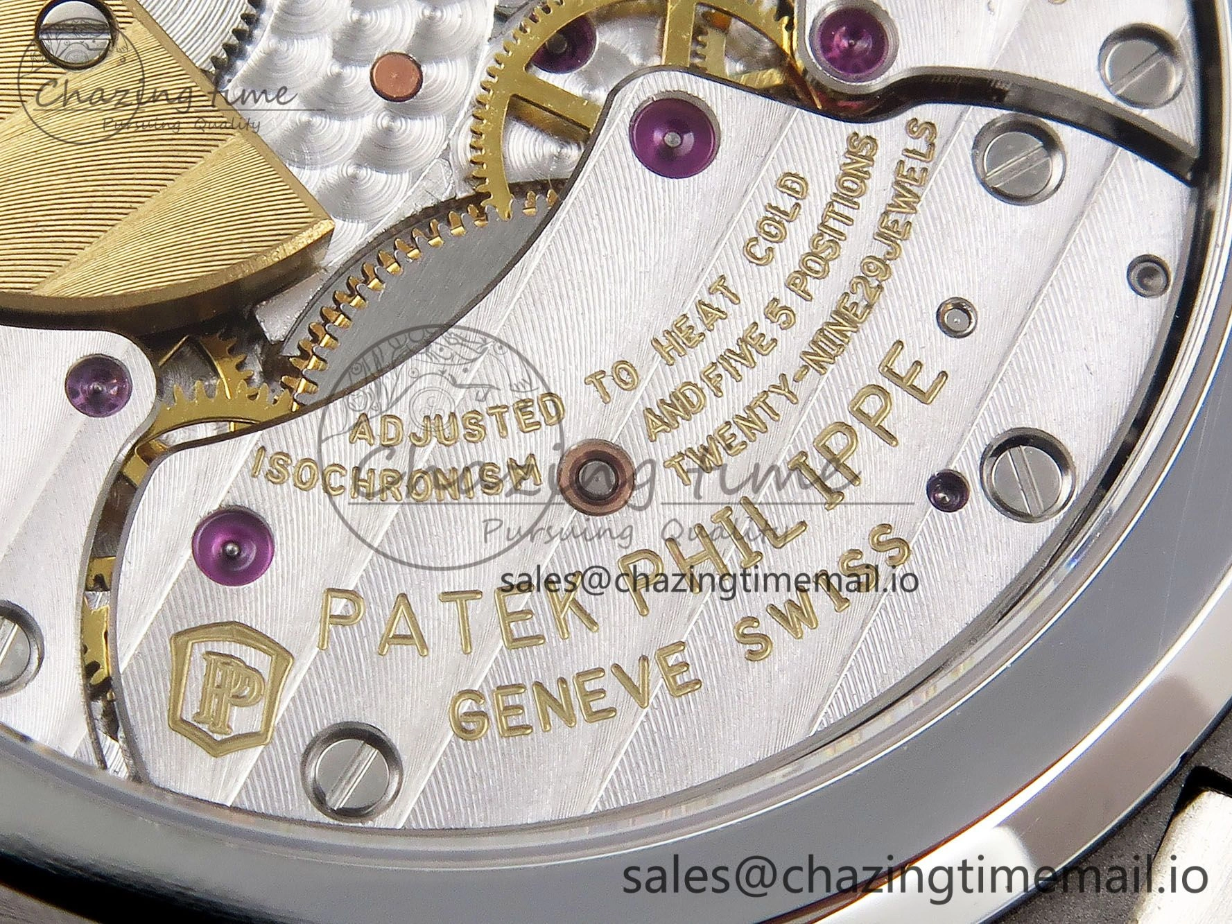 CUSTOM MODDED NAUTILUS 5712 SS SWF 1:1 BEST EDITION BLUE DIAL ON SS BRACELET A240 ( VSV Engravings，New Folding Clasp ) V3