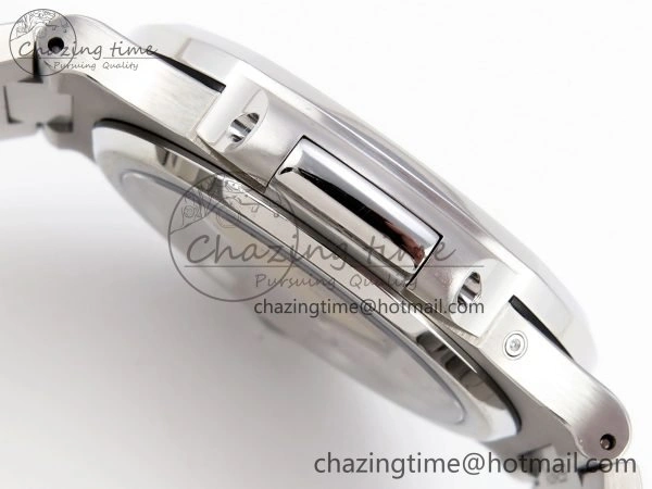 CUSTOM MODDED NAUTILUS 5712 SS VSV 1:1 BEST EDITION BLUE DIAL ON SS BRACELET A240 SUPER CLONE V3 (New Folding Clasp)