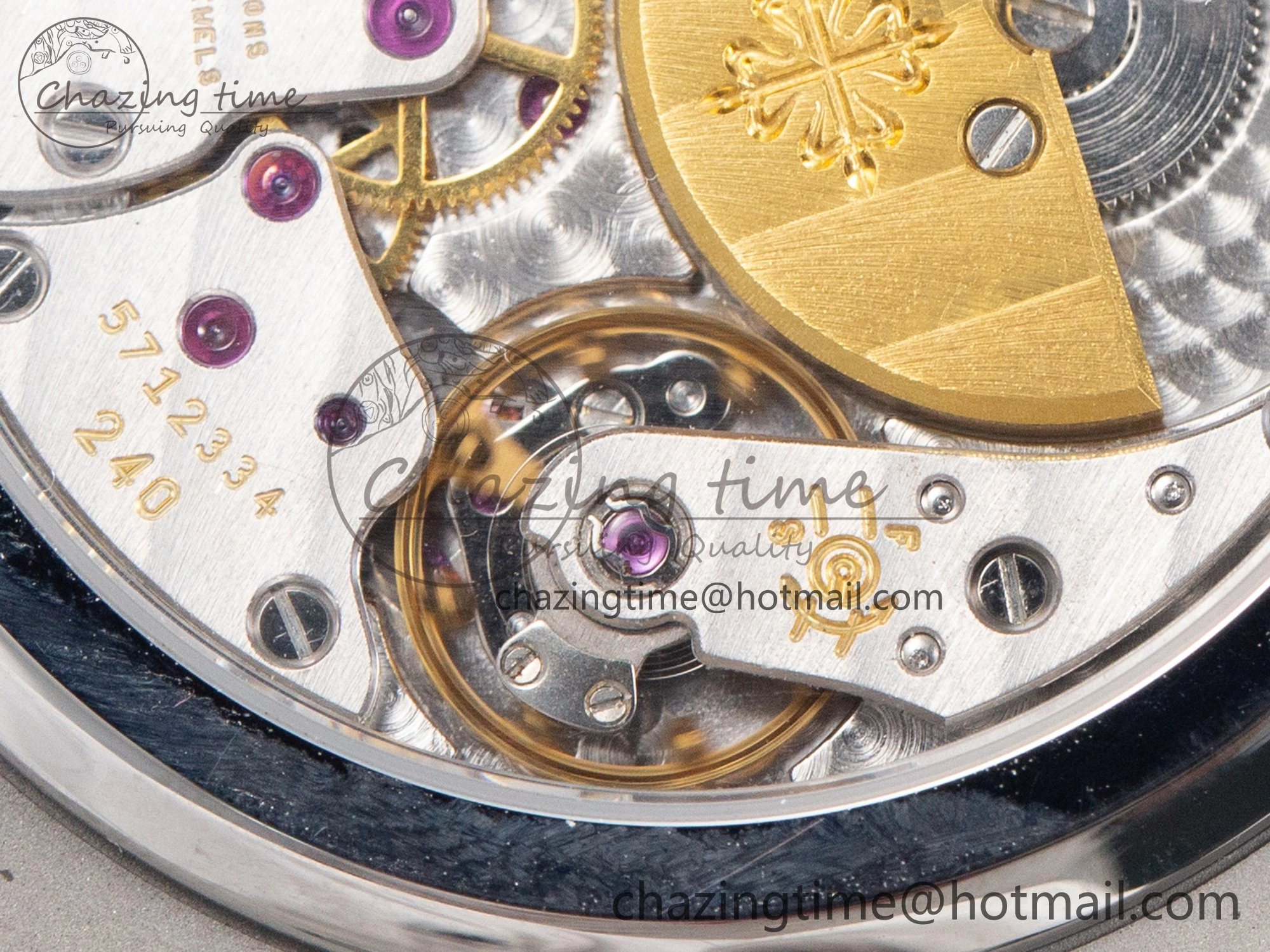 CUSTOM MODDED NAUTILUS 5712 SS VSV 1:1 BEST EDITION BLUE DIAL ON SS BRACELET A240 SUPER CLONE V3 (New Folding Clasp)