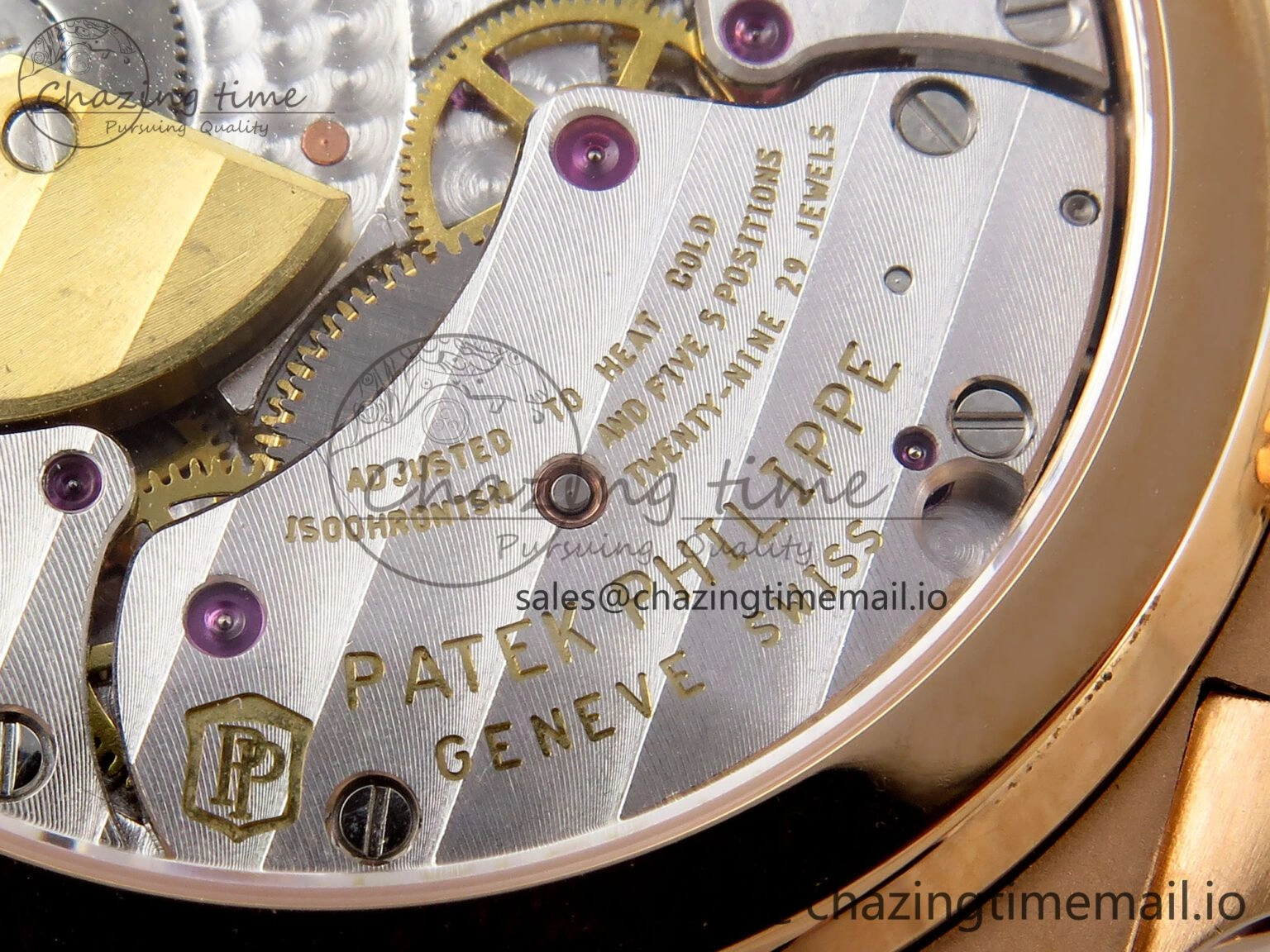 CUSTOM MODDED NAUTILUS 5712 1R SWF 1:1 Edition Brown Dial On RG Bracelet PPM240 Super Clone