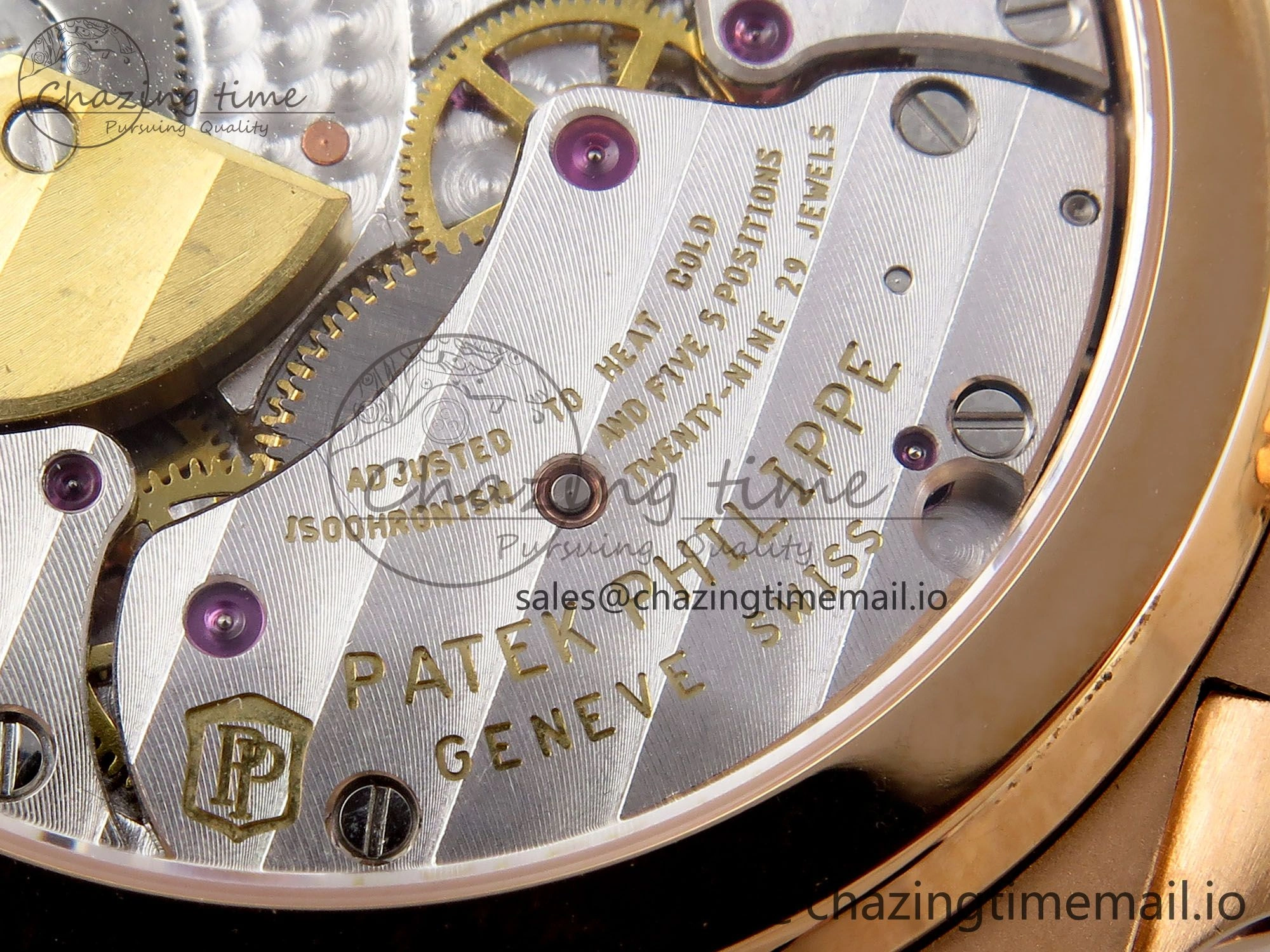 CUSTOM MODDED NAUTILUS 5712 1R SWF 1:1 Edition Brown Dial On RG Bracelet PPM240 Super Clone