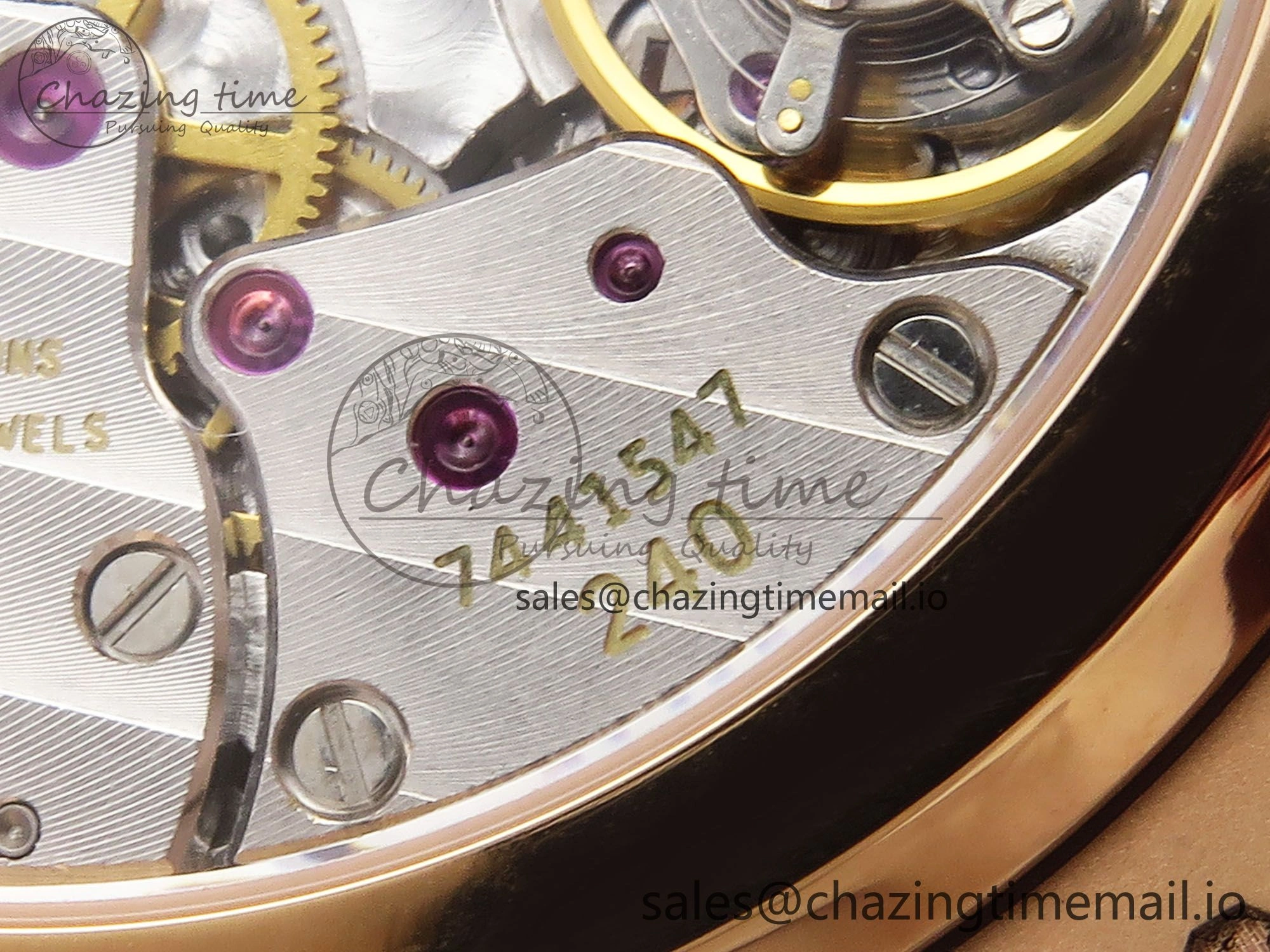 CUSTOM MODDED NAUTILUS 5712 1R SWF 1:1 Edition Brown Dial On RG Bracelet PPM240 Super Clone