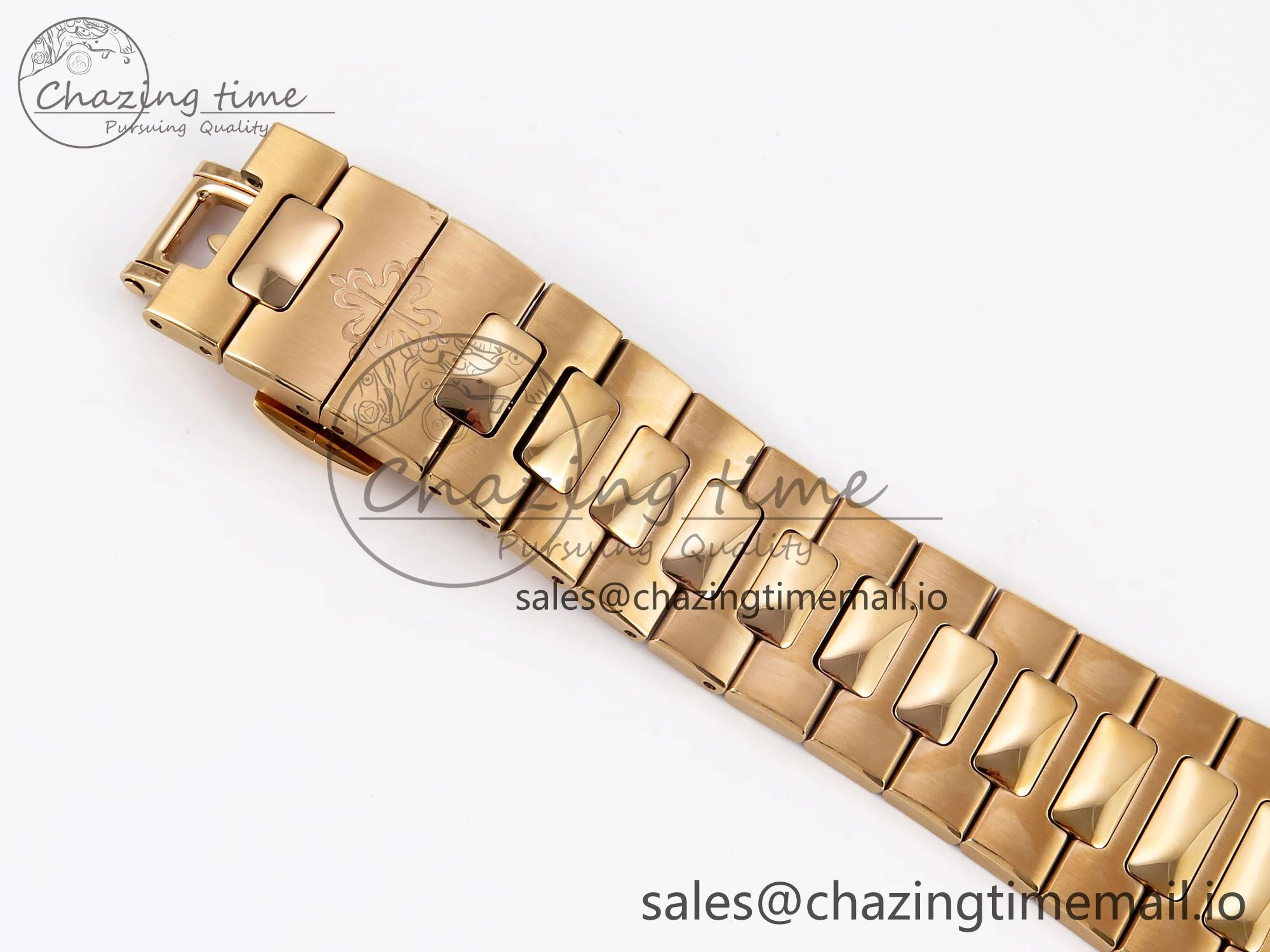 CUSTOM MODDED NAUTILUS 5712 1R SWF 1:1 Edition Brown Dial On RG Bracelet PPM240 Super Clone