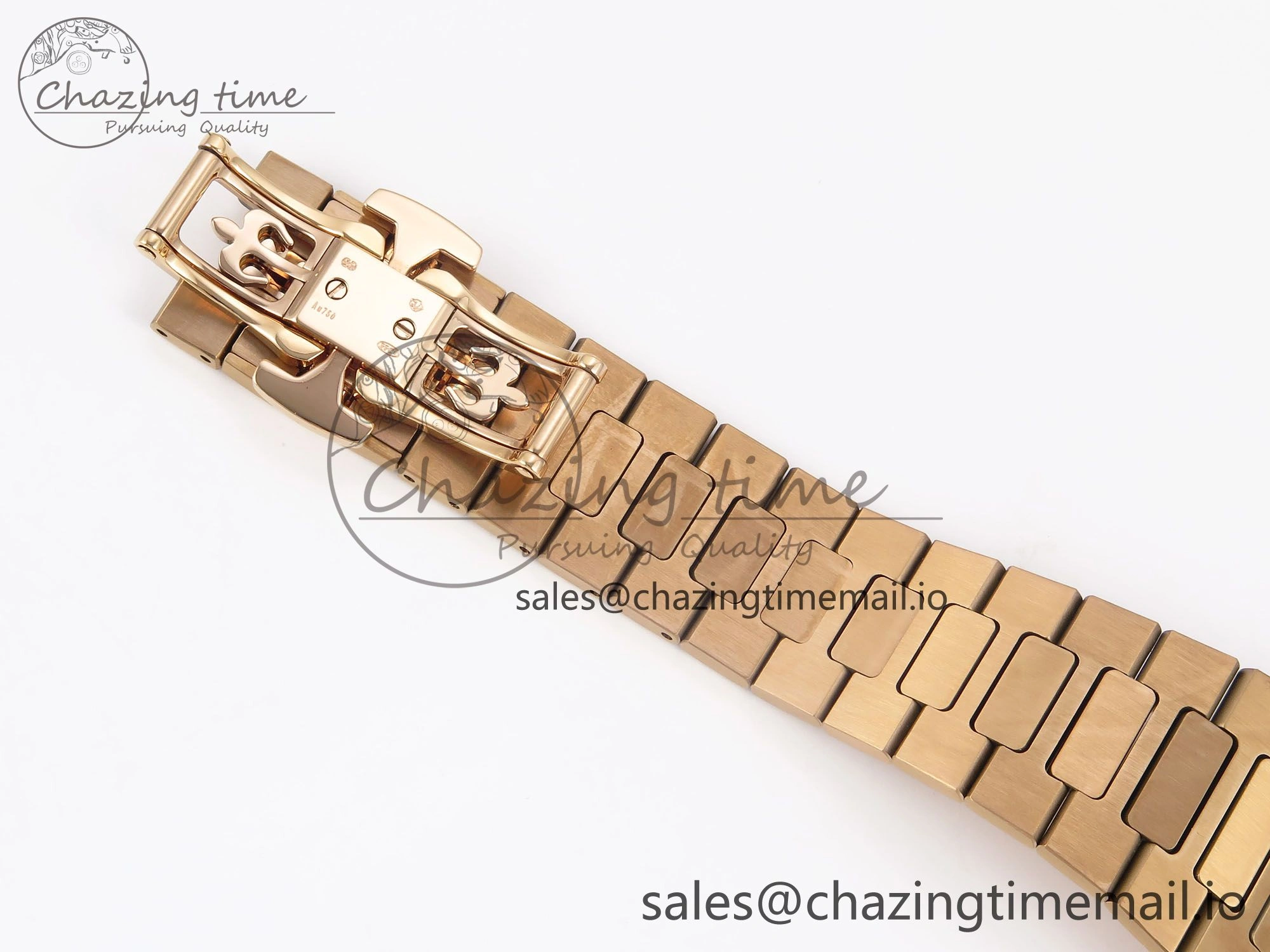 CUSTOM MODDED NAUTILUS 5712 1R SWF 1:1 Edition Brown Dial On RG Bracelet PPM240 Super Clone