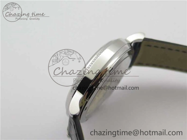 Calatrava 5120 SS TWF Best Edition White Dial on Black Leather Strap A240 (Free Bracelet)