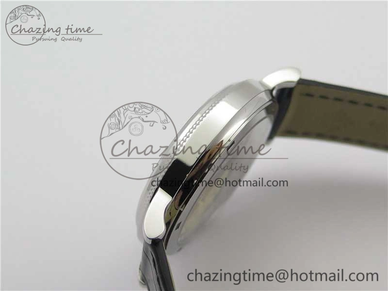 Calatrava 5120 SS TWF Best Edition White Dial on Black Leather Strap A240 (Free Bracelet)