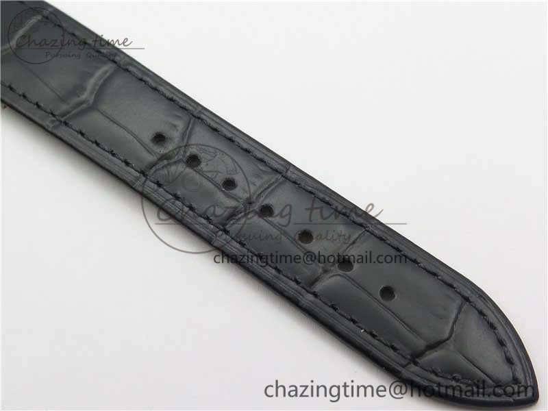 Calatrava 5120 SS TWF Best Edition White Dial on Black Leather Strap A240 (Free Bracelet)
