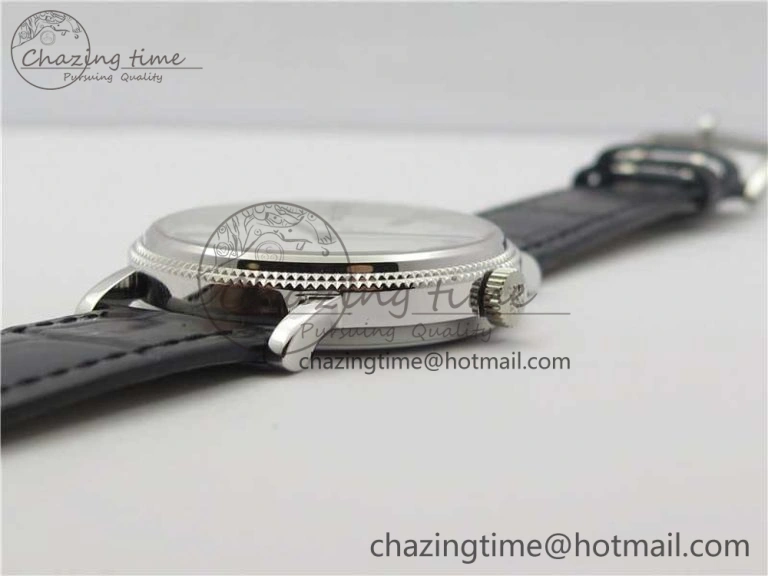 Calatrava 5120 SS TWF Best Edition White Dial on Black Leather Strap A240 (Free Bracelet)