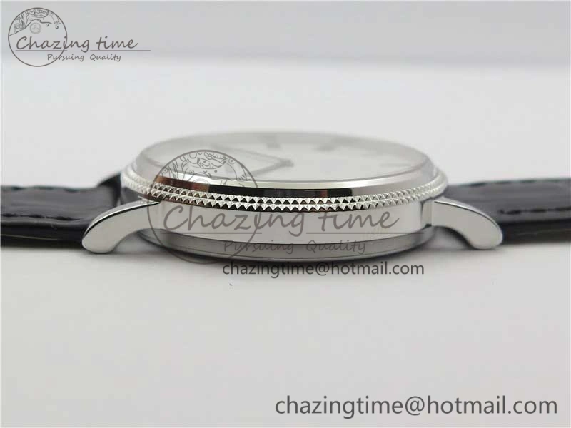Calatrava 5120 SS TWF Best Edition White Dial on Black Leather Strap A240 (Free Bracelet)