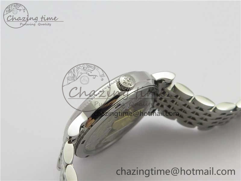 Calatrava 5120 SS TWF Best Edition White Dial on SS Bracelet A240 (Free Leather)