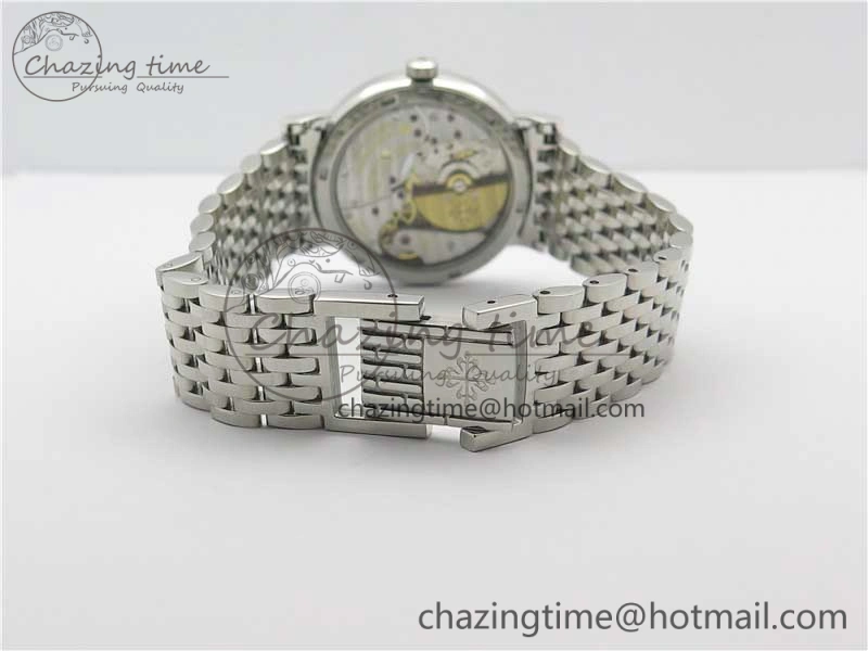 Calatrava 5120 SS TWF Best Edition White Dial on SS Bracelet A240 (Free Leather)