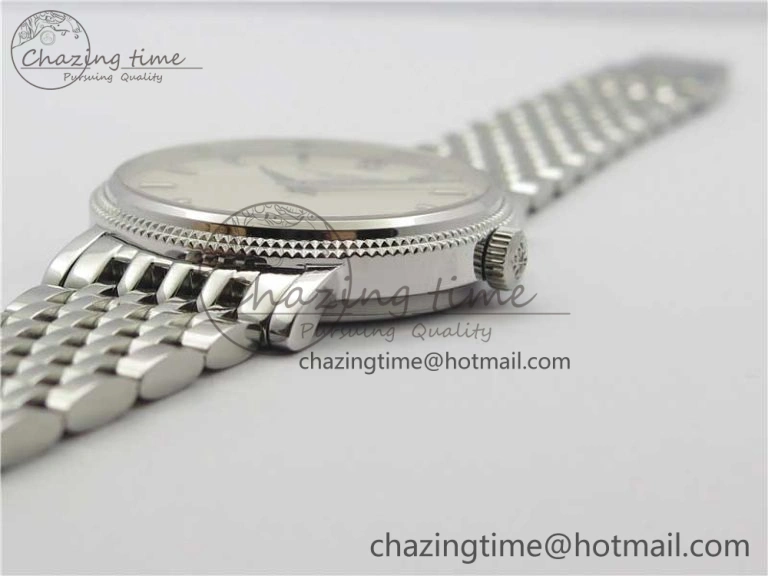 Calatrava 5120 SS TWF Best Edition White Dial on SS Bracelet A240 (Free Leather)