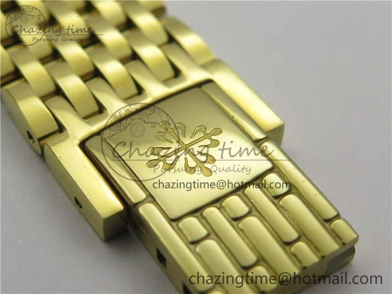 Calatrava 5120 YG TWF Best Edition White Dial on YG Bracelet A240 (Free Leather)