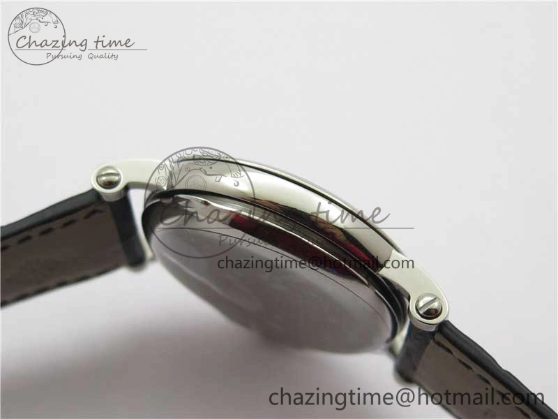 Calatrava 5153 SS ZF 1:1 Best Edition White Dial on Black Leather Strap A324CS