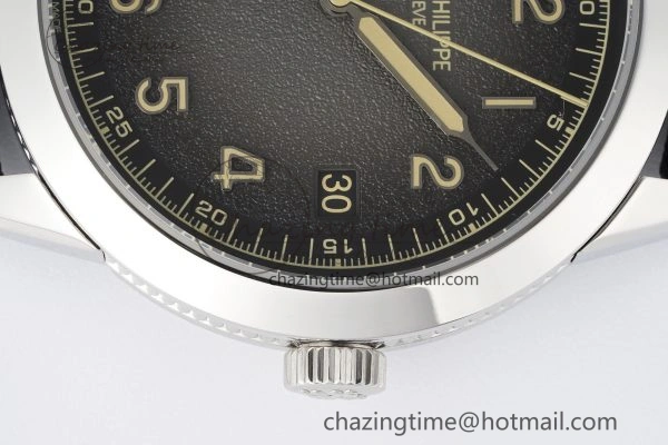 Calatrava 5226G SS HKF 1:1 Best Edition Gray Rock Dial on Black Nylon Strap 330CS