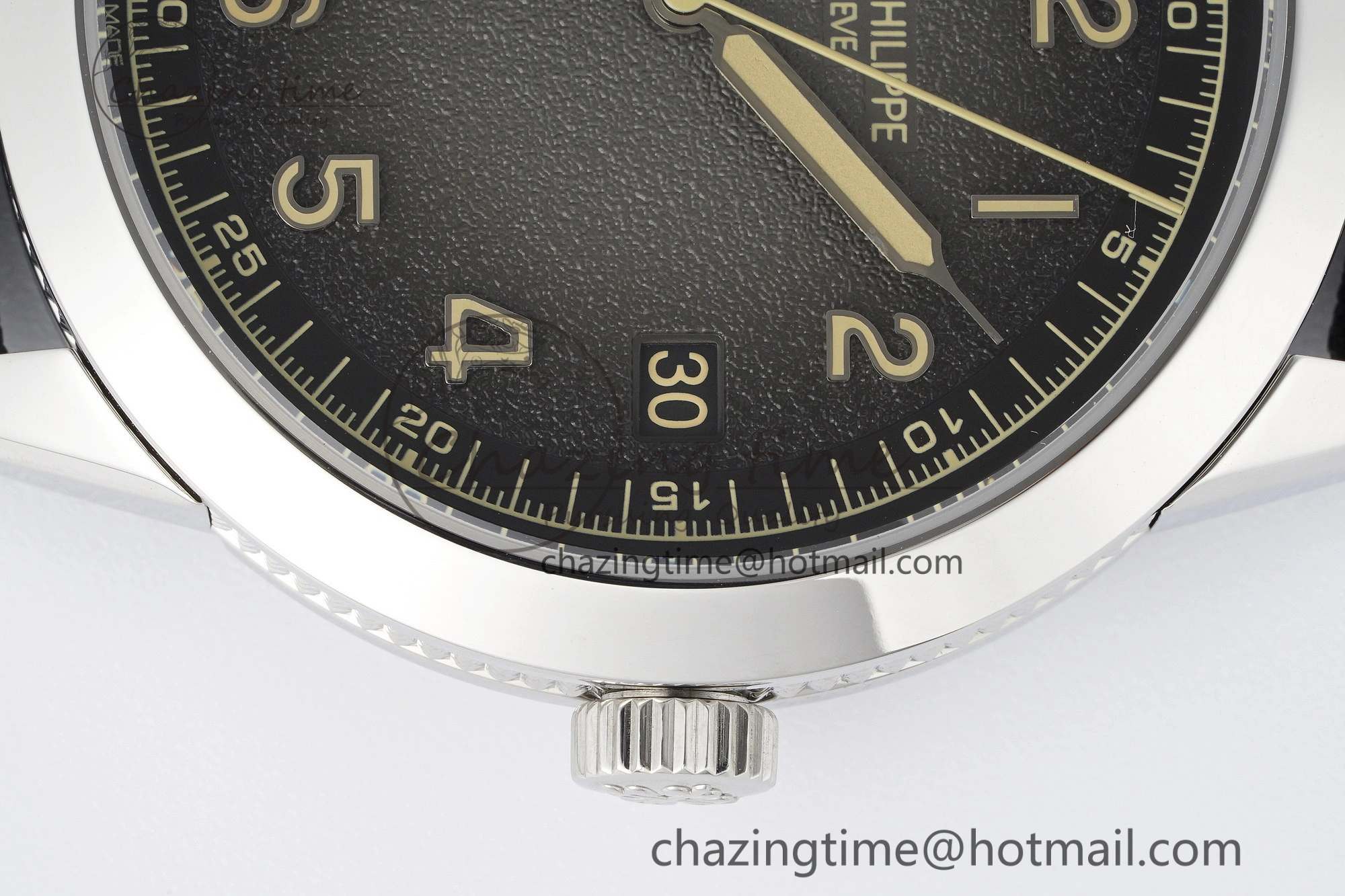 Calatrava 5226G SS HKF 1:1 Best Edition Gray Rock Dial on Black Nylon Strap 330CS