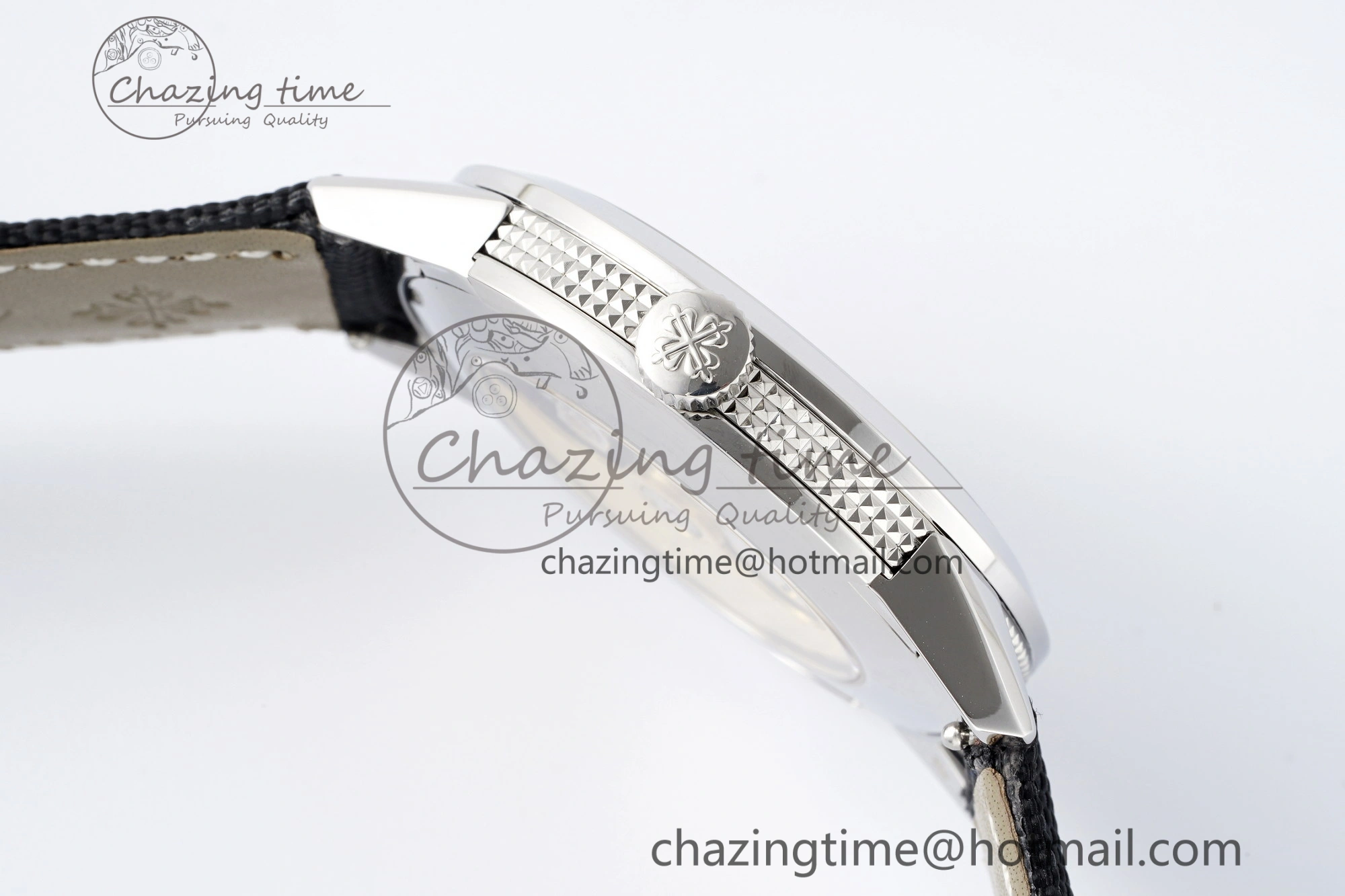 Calatrava 5226G SS HKF 1:1 Best Edition Gray Rock Dial on Black Nylon Strap 330CS