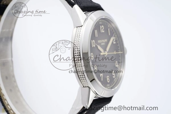 Calatrava 5226G SS HKF 1:1 Best Edition Gray Rock Dial on Black Nylon Strap 330CS