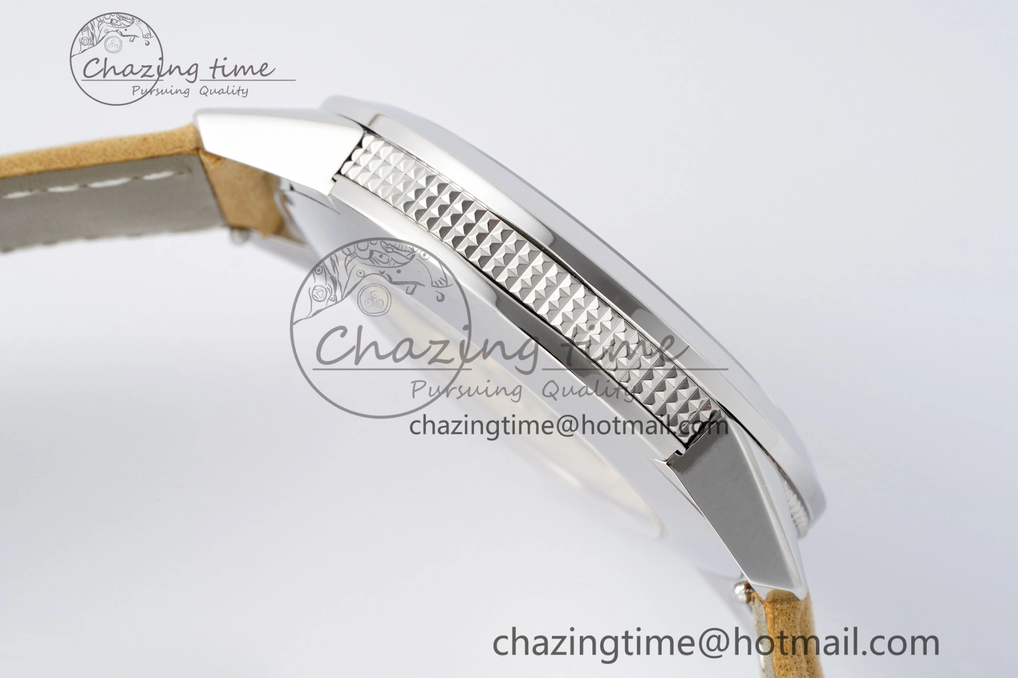 Calatrava 5226G SS HKF 1:1 Best Edition Gray Rock Dial on Brown Leather Strap 330CS