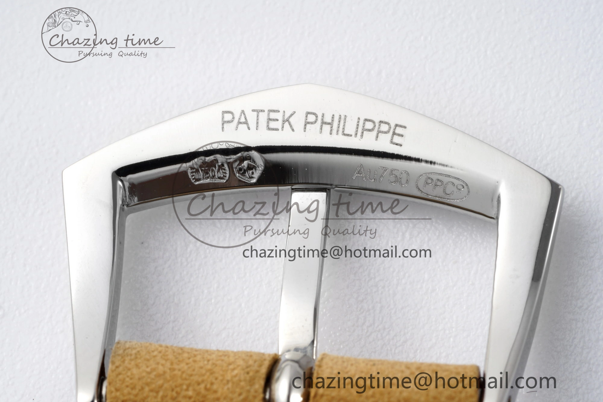 Calatrava 5226G SS HKF 1:1 Best Edition Gray Rock Dial on Brown Leather Strap 330CS