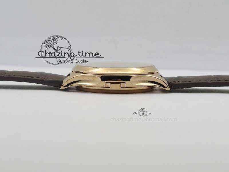 Calatrava 5227 RG Bp-Maker Black Dial On Brown Leather Strap MIYOTA 9015 PP324CS