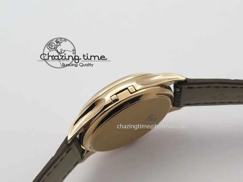 Calatrava 5227 RG Bp-Maker Black Dial On Brown Leather Strap MIYOTA 9015 PP324CS