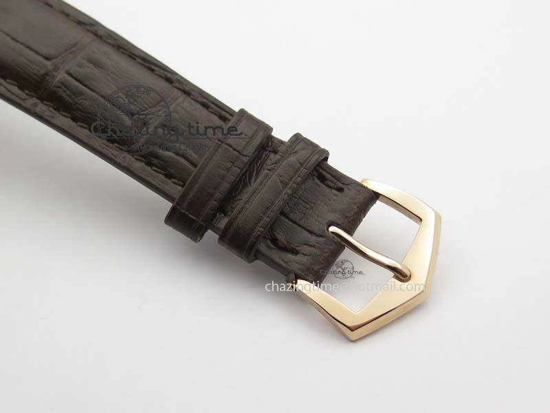 Calatrava 5227 RG Bp-Maker Black Dial On Brown Leather Strap MIYOTA 9015 PP324CS