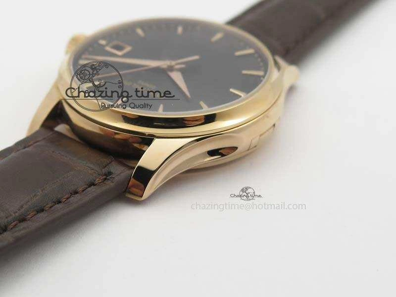 Calatrava 5227 RG Bp-Maker Black Dial On Brown Leather Strap MIYOTA 9015 PP324CS