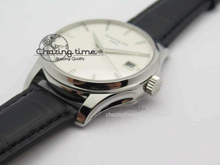 Calatrava 5227 SS Bp-Maker White Dial On Black Leather Strap MIYOTA 9015 PP324CS