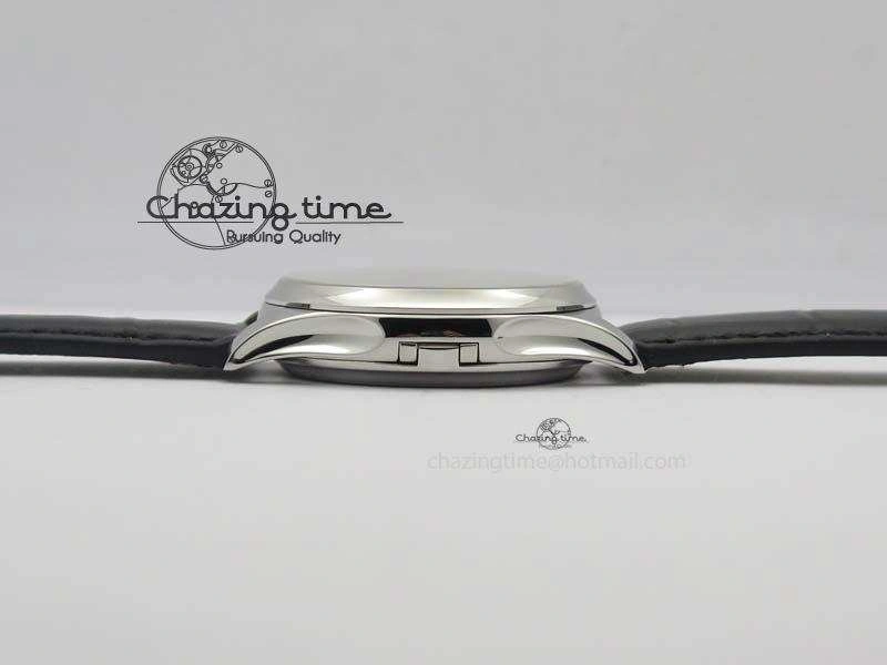 Calatrava 5227 SS Bp-Maker White Dial On Black Leather Strap MIYOTA 9015 PP324CS