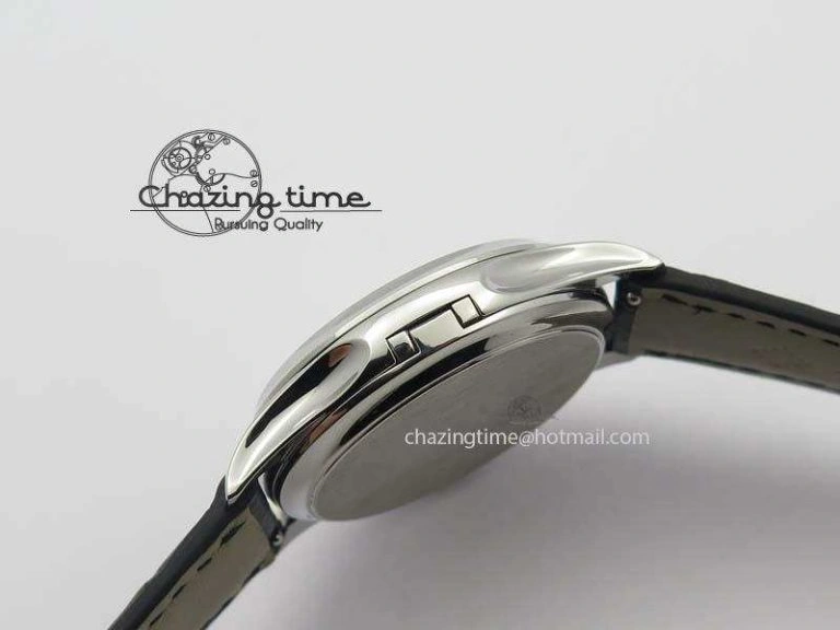 Calatrava 5227 SS Bp-Maker White Dial On Black Leather Strap MIYOTA 9015 PP324CS