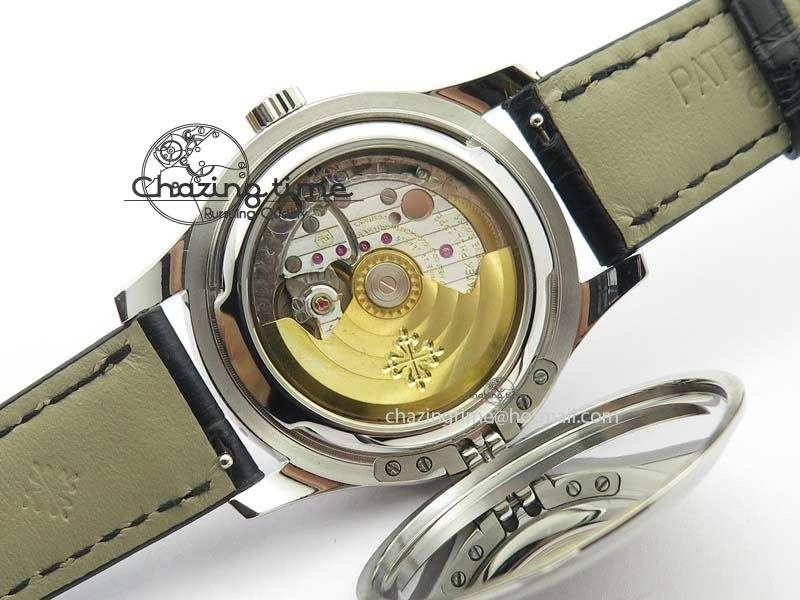 Calatrava 5227 SS Bp-Maker White Dial On Black Leather Strap MIYOTA 9015 PP324CS