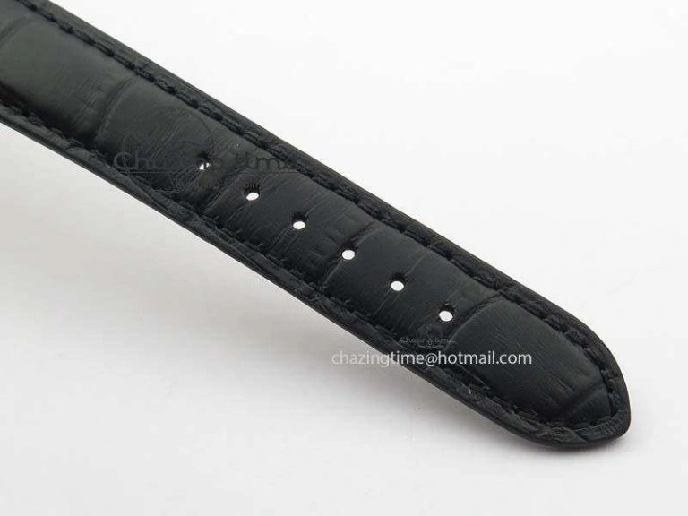 Calatrava 5227 SS Bp-Maker White Dial On Black Leather Strap MIYOTA 9015 PP324CS